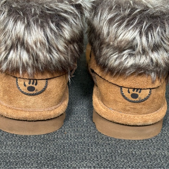 Bearpaw Konnie Winter Booties Ankle Boots Shoes-Brown-Suede-Women Size 6 - Picture 5 of 11